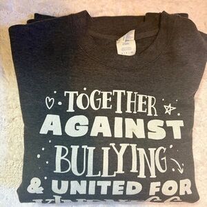 Charcoal Gray Kids Anti-Bullying T-Shirt